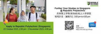 Apply to Repubic Polytechnic Singapore